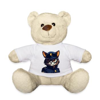La police des chats - Nounours - blanc - Devant