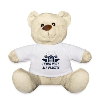 Lieber Rost als Plastik Vinatge - Teddy - Weiß - Vorne