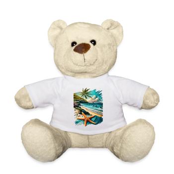 Nature, Été, Mer, Océan, Étoile de mer - Nounours - blanc - Devant