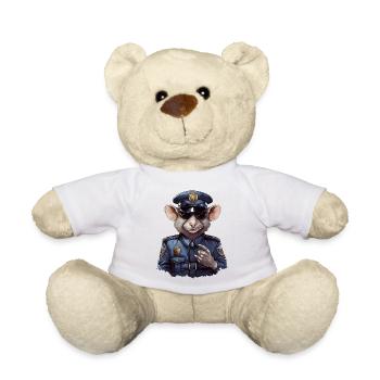 Ratten Polizist - Teddy - Weiß - Vorne