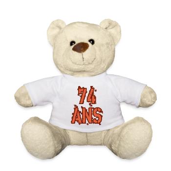 74 ANS - Nounours - blanc - Devant