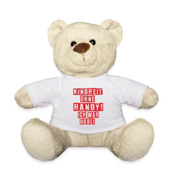Kindheit Ohne Handy Ich War Dabei 90er Jahre - Teddy - Weiß - Vorne