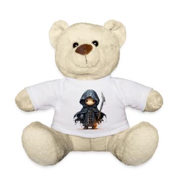 Cute Ghost With Sword Fantasy Shirt - Teddy Bear - white - Front