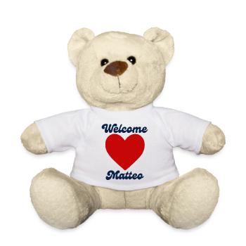 Matteo willkommen - Teddy - Weiß - Vorne