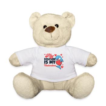 Dauphin Saint Valentin Mon Dauphin - Nounours - blanc - Devant
