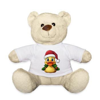 Duckling Christmas - Teddy Bear - white - Front