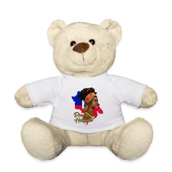 Haïti Drapeau Haïtien Femme Princesse I Cadeau - Nounours - blanc - Devant