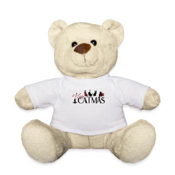 Meowy Catmas – Funny Cats Christmas Design - Teddy Bear - white - Front