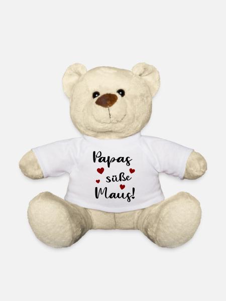 Papas süße Maus - Teddy - Weiß