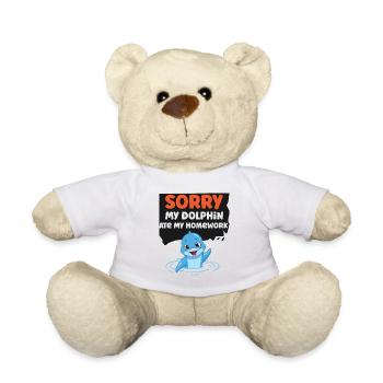 Dolphin Sorry My Dolphin Ate My - Teddy - Weiß - Vorne