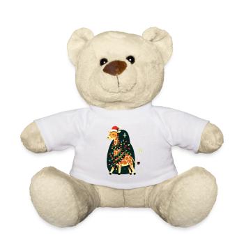 Giraffe, Giraffe, Christmas, Africa, Animals - Teddy Bear - white - Front