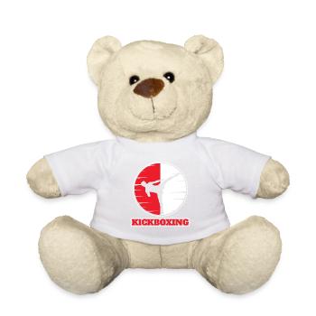 Kickboxer Martial Arts Kickboxing Kickboxen - Teddy Bear - white - Front