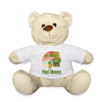 Plant Mommy Vintage Pflanzen Geschenk Pflanzenmama - Teddy - Weiß - Vorne