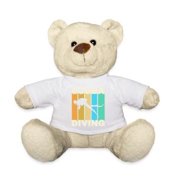 Scuba Diving, Scuba Diving, Holiday Sea Diver - Teddy Bear - white - Front