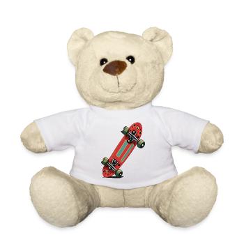 Skateboard - Nounours - blanc - Devant