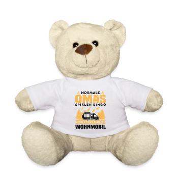 Normale Omas Spielen Bingo Coole Omas Fahren - Teddy - Weiß - Vorne
