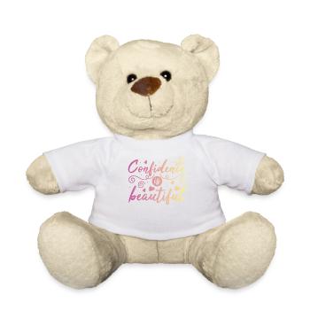 Soyez vous-même ! Confiance en soi, pensée positive, motivation - Nounours - blanc - Devant