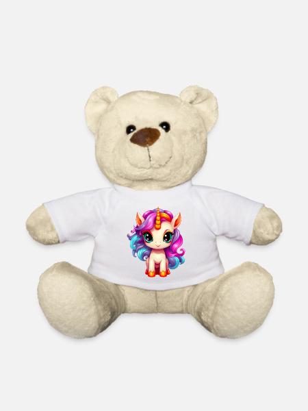 Baby Unicorn - Teddy Bear - white