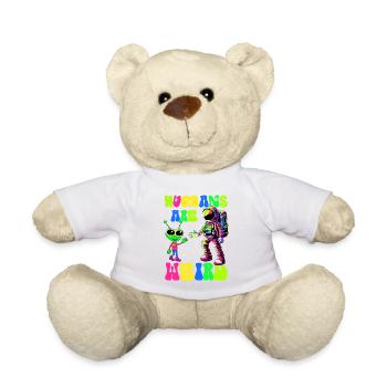 Extraterrestre, OVNI, UAP, espace, Objet volant spatial - Nounours - blanc - Devant