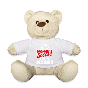 Frauenfußball, Fußball Frauen Soccer Damenfußball - Teddy - Weiß - Vorne