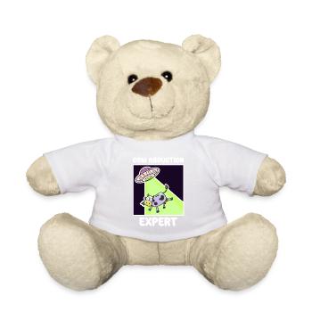 Alien, UFO, UAP, Space, Weltraum Flugobjekt - Teddy - Weiß - Vorne