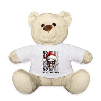 Christmas Skull Skull Horror Creepy - Teddy Bear - white - Front