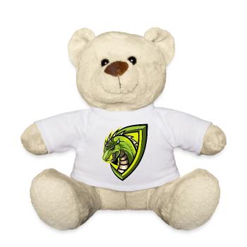 Dragon Logo - Teddy Bear - white - Front