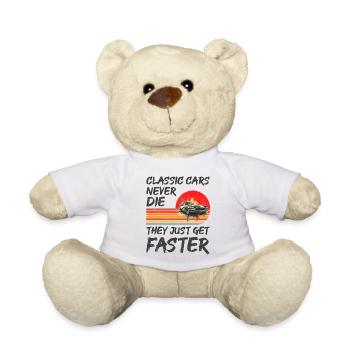 Les voitures classiques ne meurent jamais, elles deviennent simplement plus rapides - Nounours - blanc - Devant