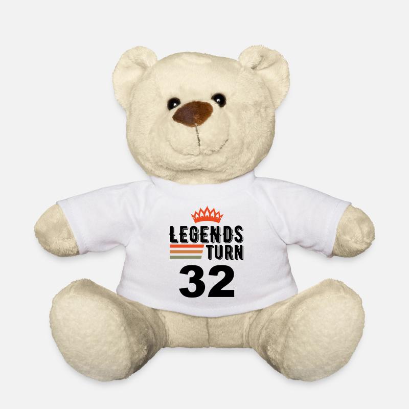 32 Anniversaire, les légendes ont 32 ans - Nounours - blanc