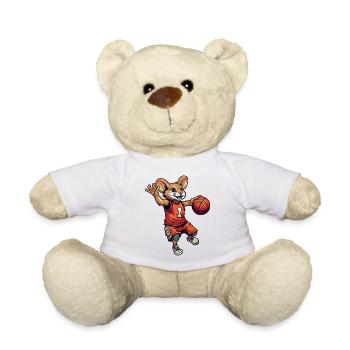 Cool Basketball Mouse - Teddy Bear - white - Front