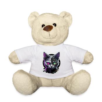 Tête de Zombie Cat - Nounours - blanc - Devant