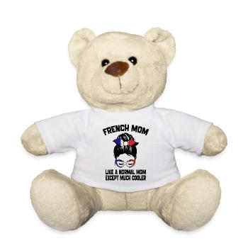 French Mom Like A Normal Mom Mother's Day 2024 - Nounours - blanc - Devant