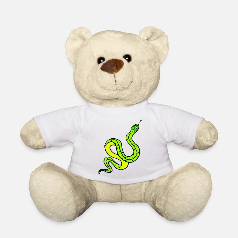 Schlange - Teddy - Weiß