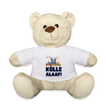 Köln Kölle Karneval Gebützt Kölle Alaaf Jeck Party - Teddy - Weiß - Vorne