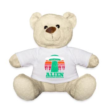 Alien, OVNI, UAP, Espace, Objet volant de l’espace - Nounours - blanc - Devant