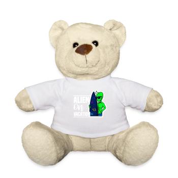 Alien, UFO, UAP, Space, Weltraum Flugobjekt - Teddy - Weiß - Vorne