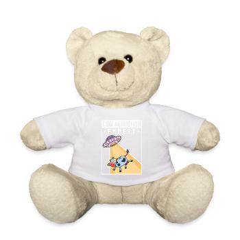 Alien, UFO, UAP, Space, Weltraum Flugobjekt - Teddy - Weiß - Vorne