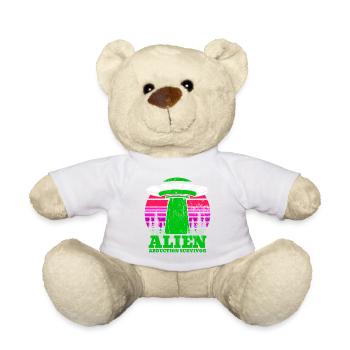 Alien, UFO, UAP, Space, Weltraum Flugobjekt - Teddy - Weiß - Vorne
