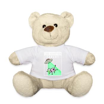 Alien, UFO, UAP, Space, Weltraum Flugobjekt - Teddy - Weiß - Vorne