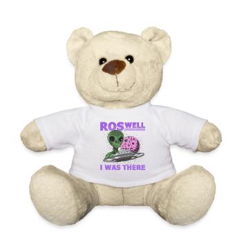Alien, UFO, UAP, Space, Weltraum Flugobjekt - Teddy - Weiß - Vorne