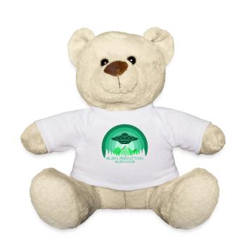 Alien, OVNI, UAP, Espace, Objet volant de l’espace - Nounours - blanc - Devant