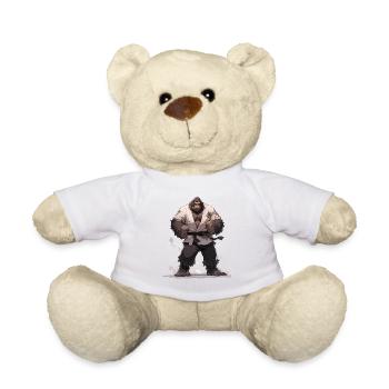 Bigfoot Karate Martial Arts MMA Kawaii Kampfsport - Teddy - Weiß - Vorne