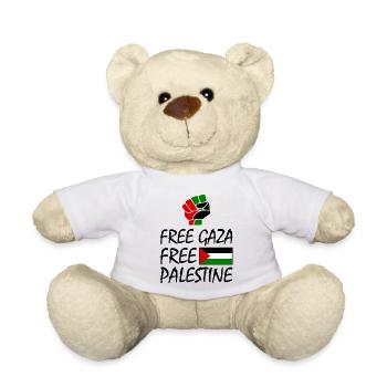 Free gaza Free palestine - Teddy Bear - white - Front