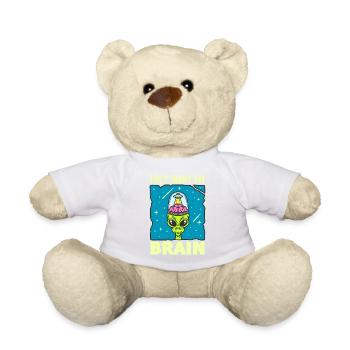 Alien, OVNI, UAP, Espace, Objet volant de l’espace - Nounours - blanc - Devant