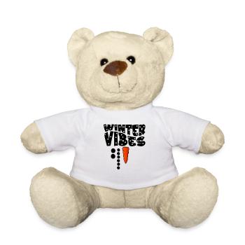 Snowman Puzzle Winter Vibes - Teddy Bear - white - Front