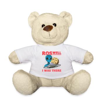 Alien, UFO, UAP, Space, Weltraum Flugobjekt - Teddy - Weiß - Vorne