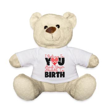 LD Labour And Delivery Nurse - Teddy Bear - white - Front
