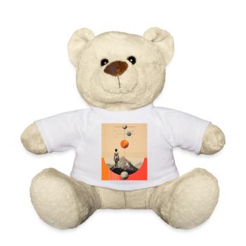Klettern und sich etwas wünschen - Teddy - Weiß - Vorne