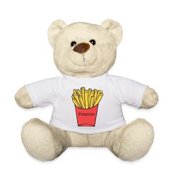 Frites - Nounours - blanc - Devant