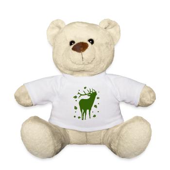 Hirsch - Wald Natur Tierschutz - Teddy - Weiß - Vorne
